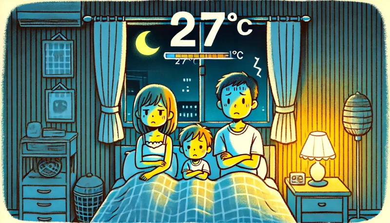 気温が27度は熱帯夜？